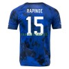 Maillot de Supporter Etats-Unis RAPINOE 15 Extérieur Coupe du Monde 2022 Pour Homme